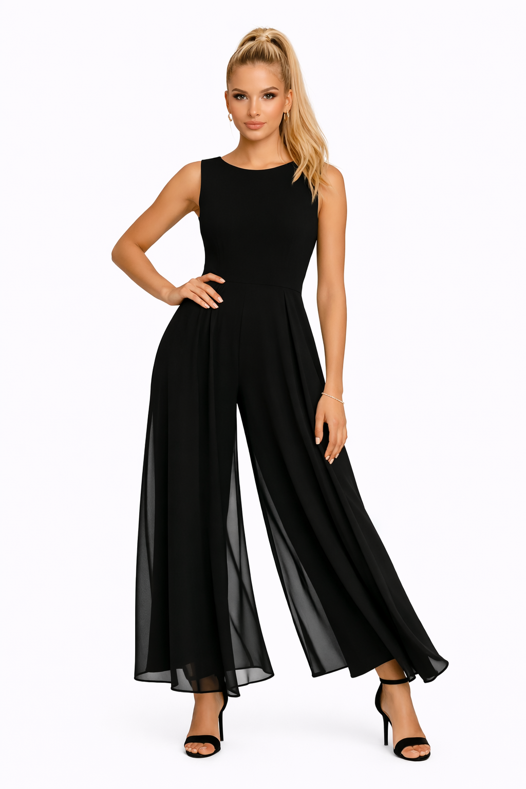 Aike Laurent | Minimal Elegance Wide Leg Jumpsuit