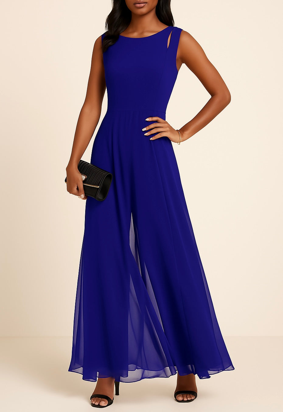 Aike Laurent | Minimal Elegance Wide Leg Jumpsuit