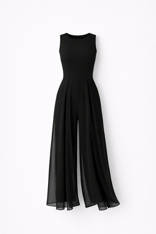 Aike Laurent | Minimal Elegance Wide Leg Jumpsuit