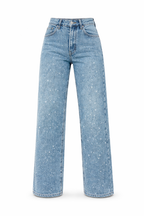 Alina Serrano | High-Waist Straight Jeans Vintage Blue