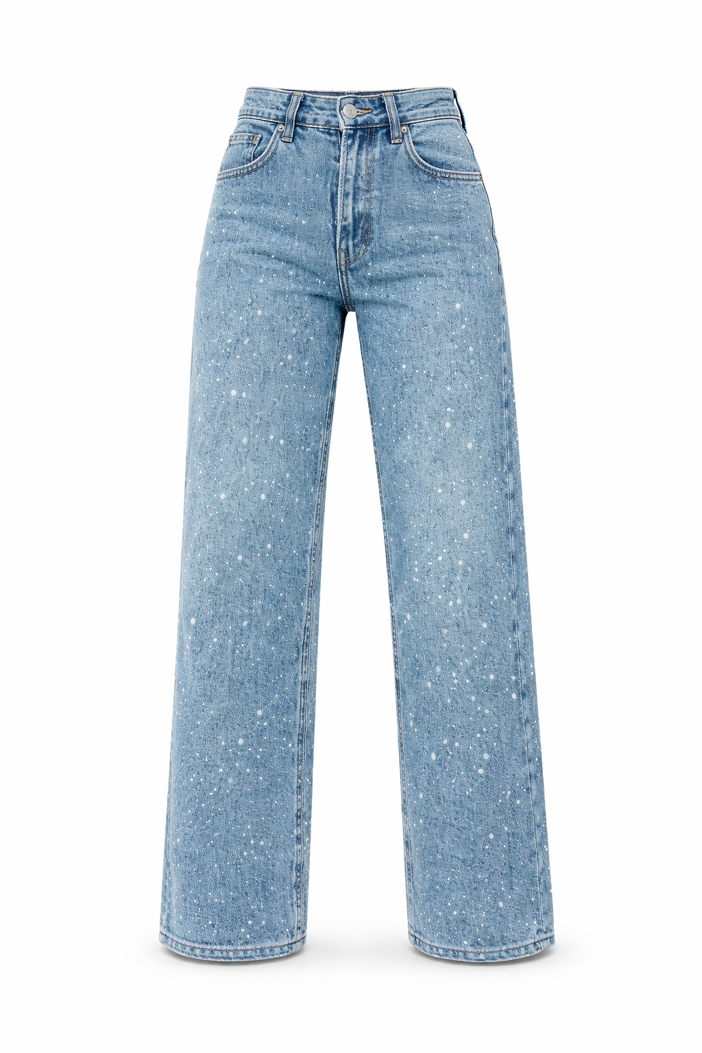 Alina Serrano | High-Waist Straight Jeans Vintage Blue