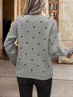 Amélie Rossetti | Polkadot Knit Pullover Chic