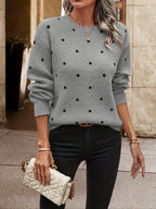 Amélie Rossetti | Polkadot Knit Pullover Chic