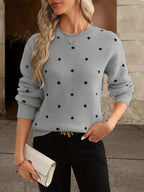Amélie Rossetti | Polkadot Knit Pullover Chic
