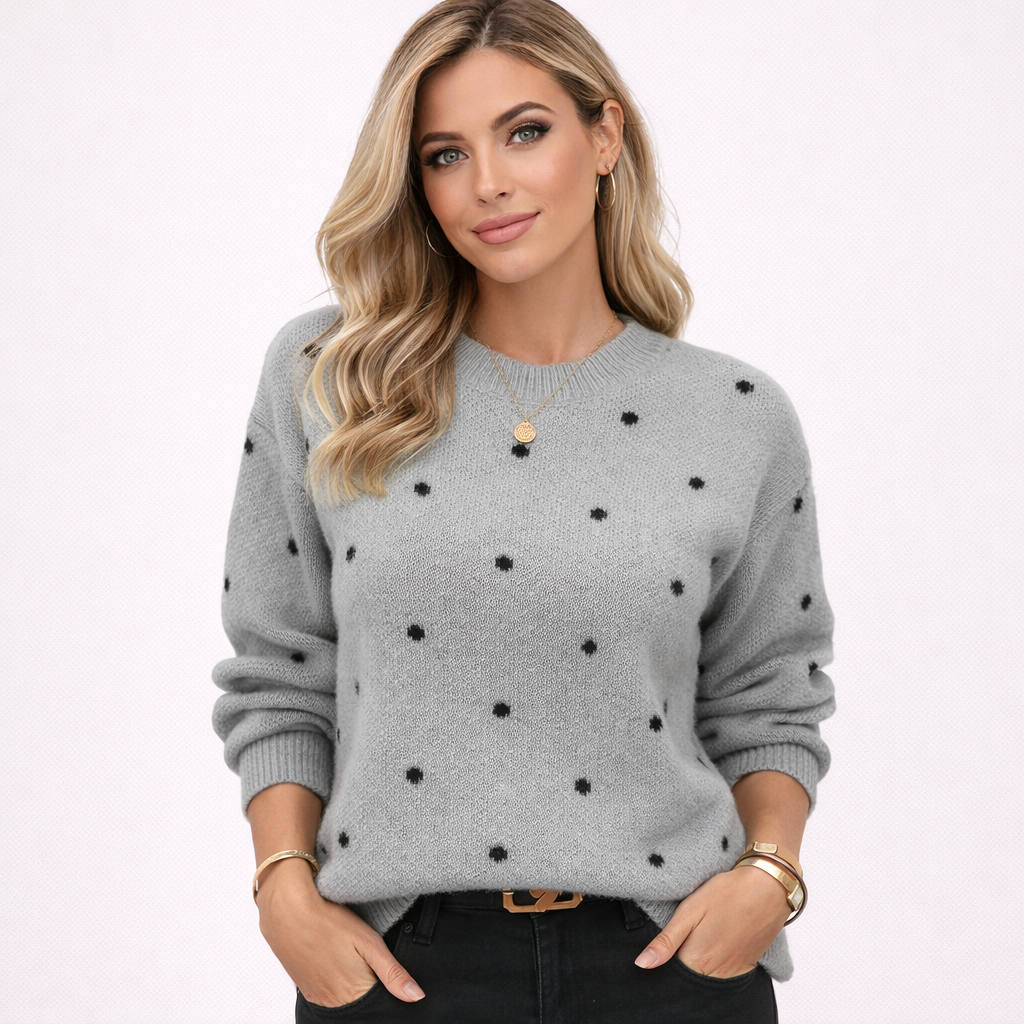 Amélie Rossetti | Polkadot Knit Pullover Chic