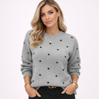 Amélie Rossetti | Polkadot Knit Pullover Chic
