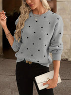 Amélie Rossetti | Polkadot Knit Pullover Chic