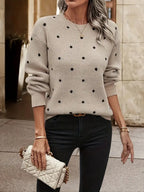 Amélie Rossetti | Polkadot Knit Pullover Chic