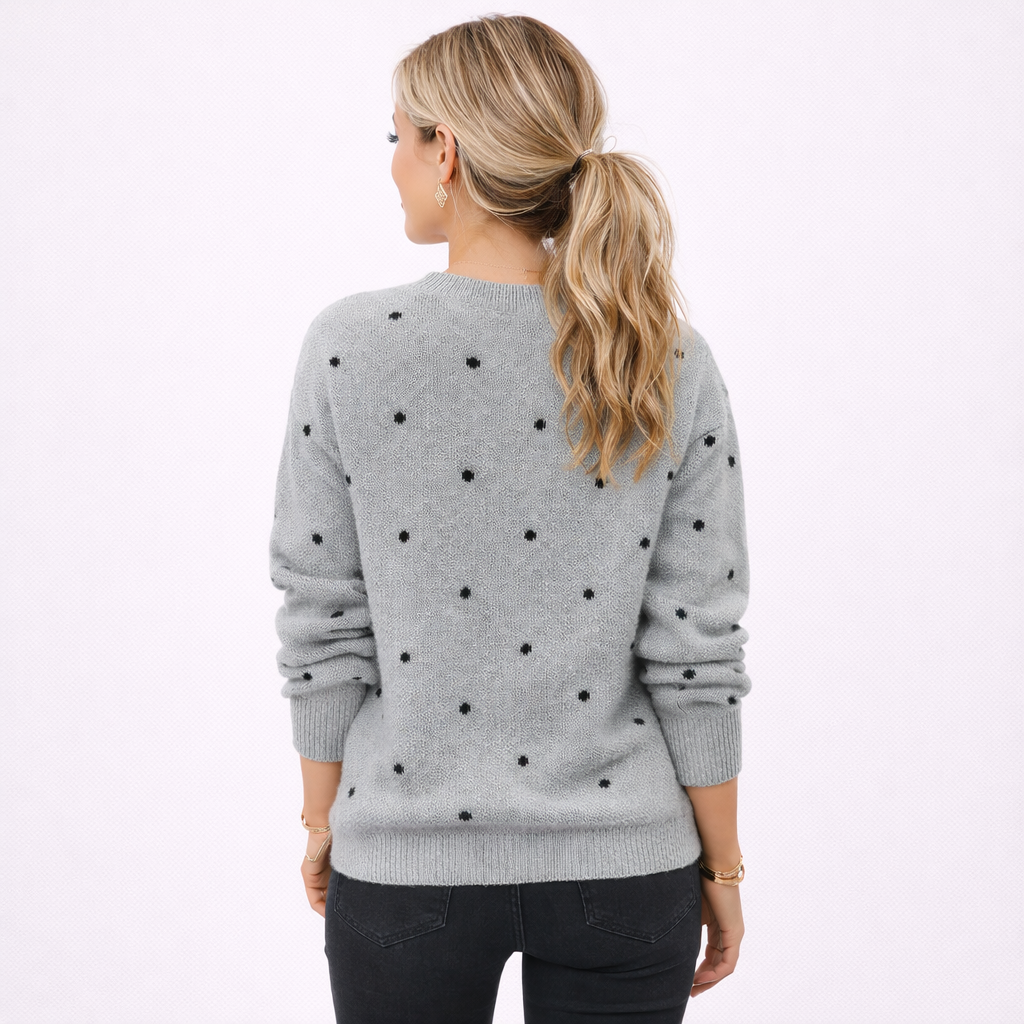Amélie Rossetti | Polkadot Knit Pullover Chic