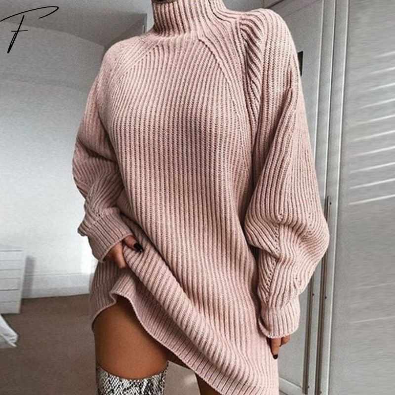 Elin Vestergaard | Ribgebreide col sweaterjurk