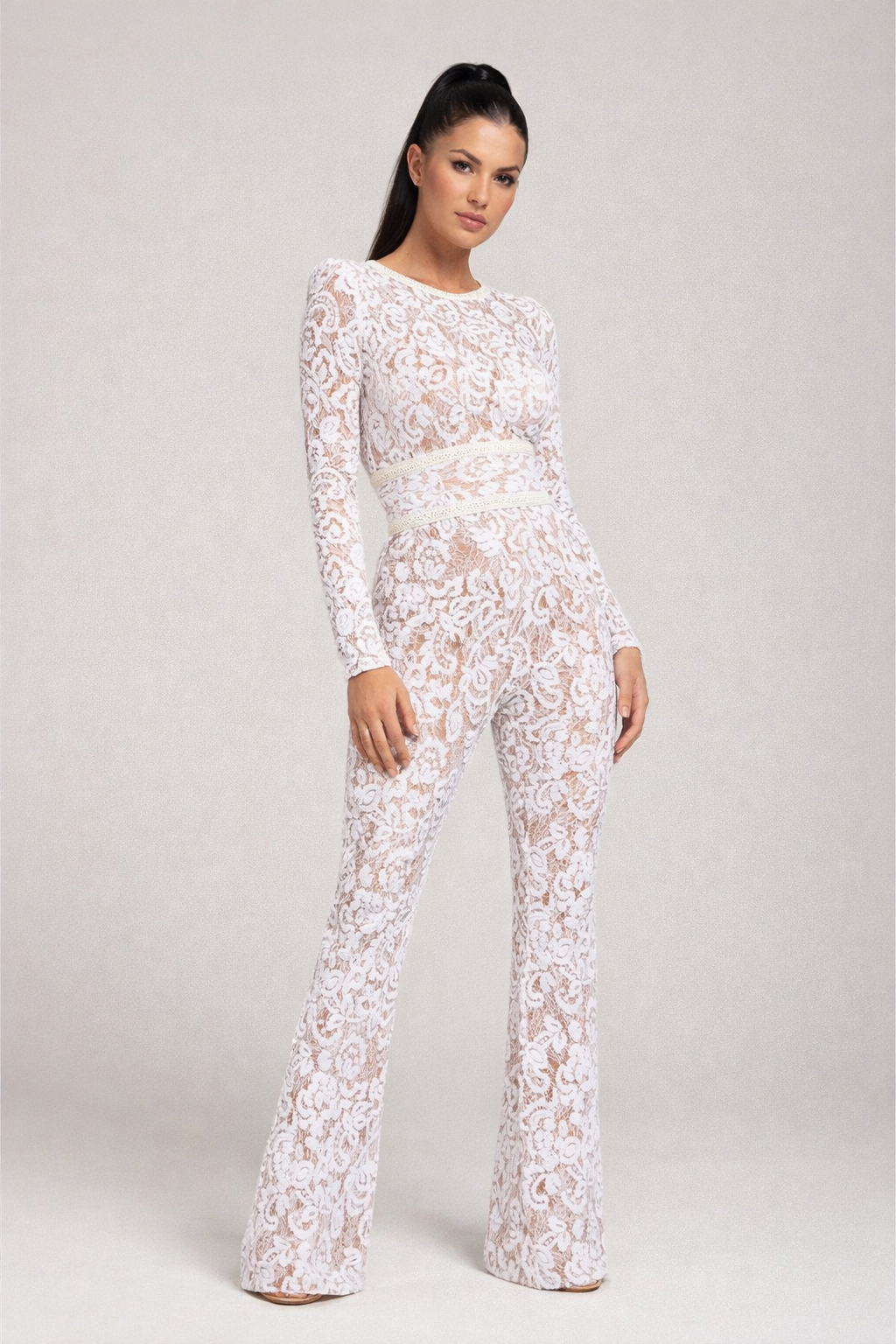 Elira Vélour | Romantic Lace Statement Jumpsuit