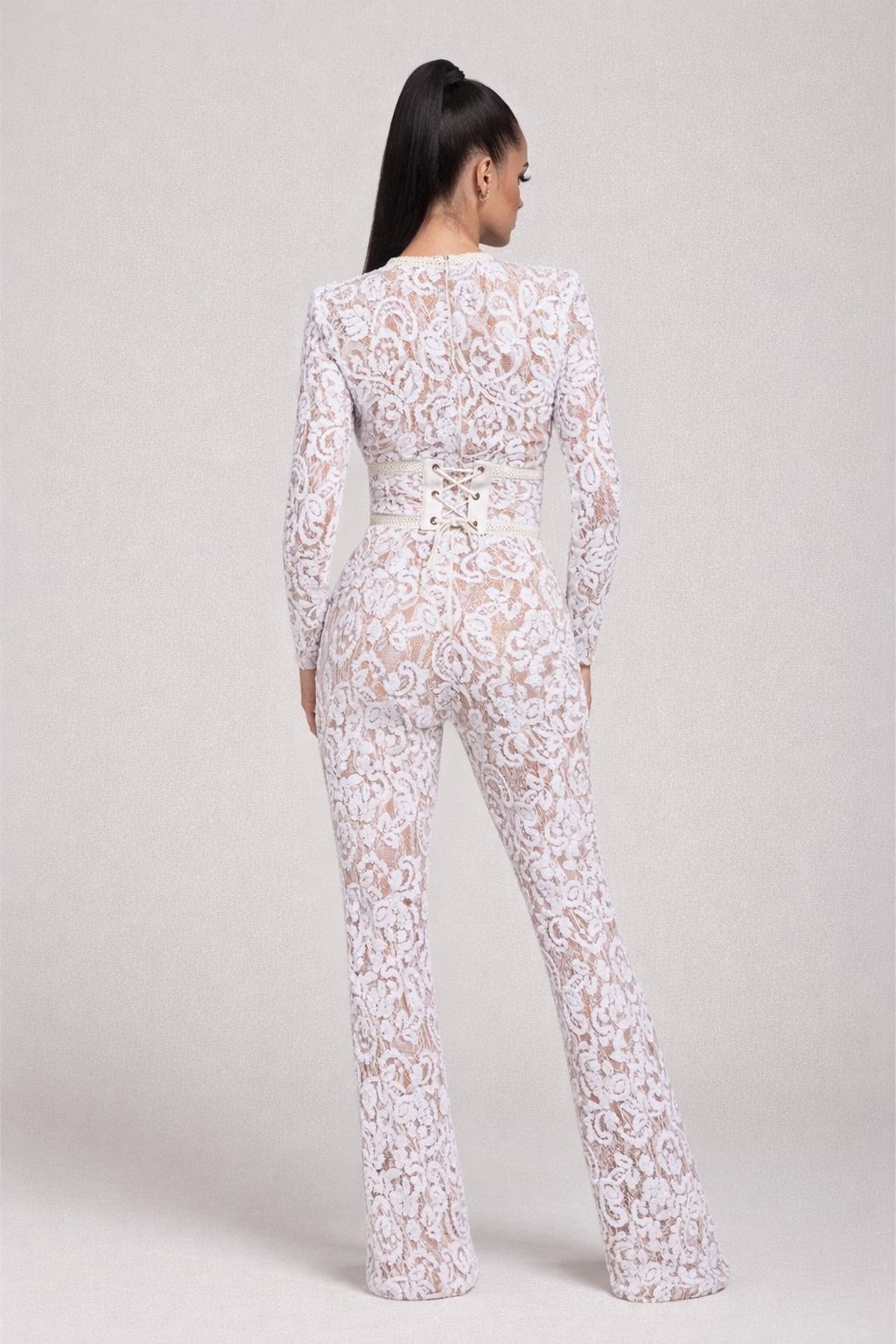 Elira Vélour | Romantic Lace Statement Jumpsuit
