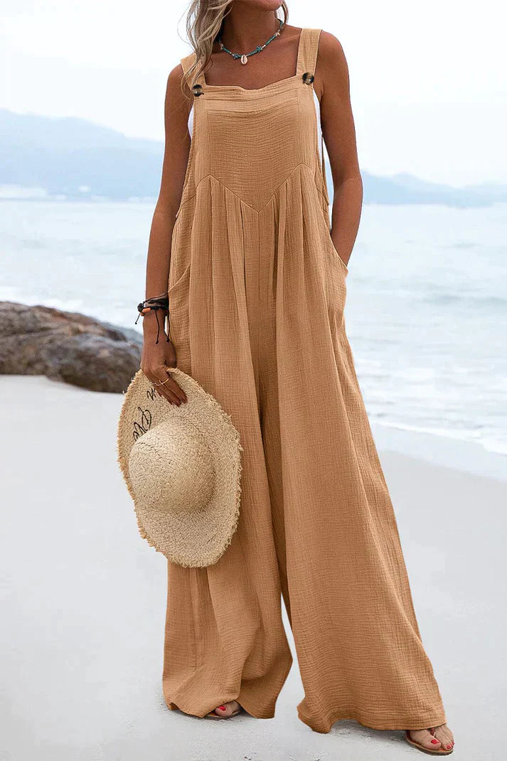 Noor Amani | Relaxed Wide Leg Summer Jumpsuit