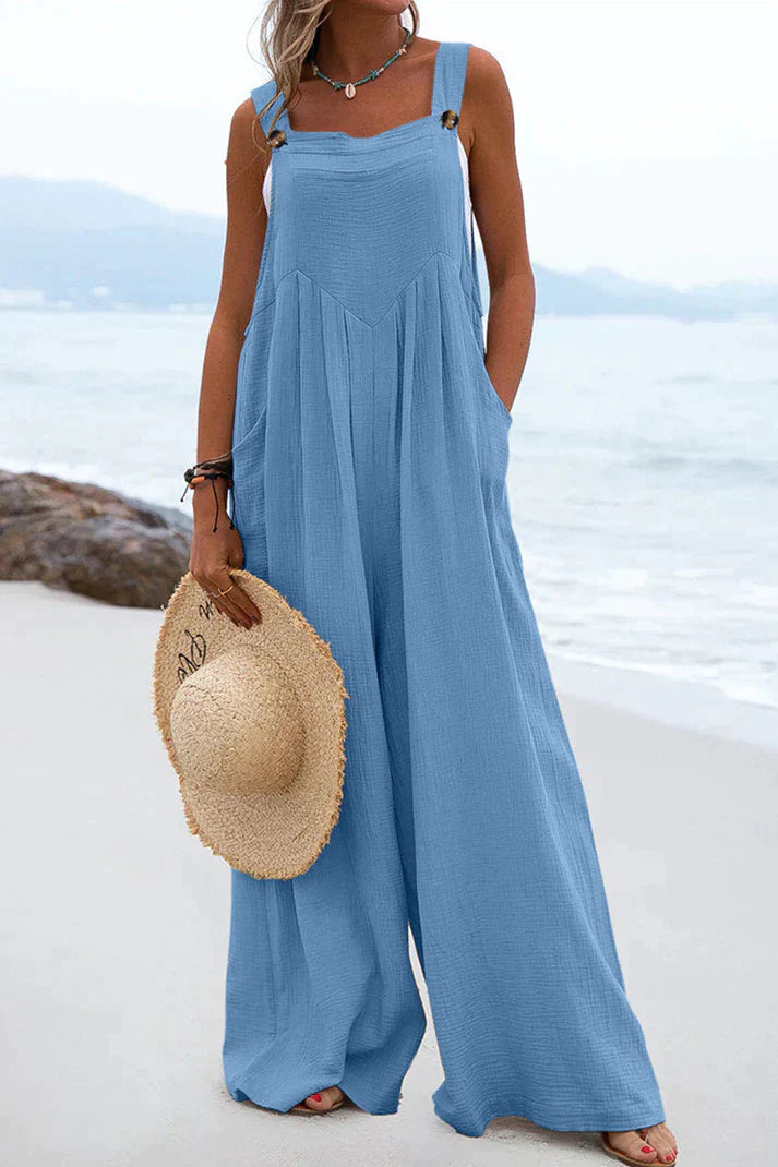 Noor Amani | Relaxed Wide Leg Summer Jumpsuit