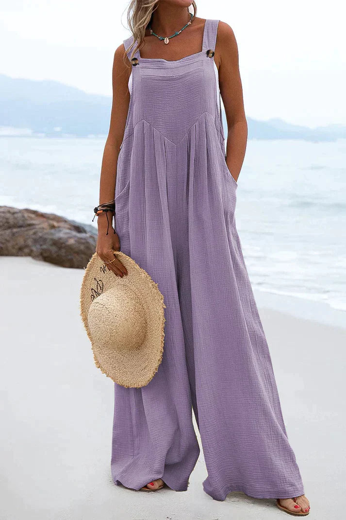 Noor Amani | Relaxed Wide Leg Summer Jumpsuit