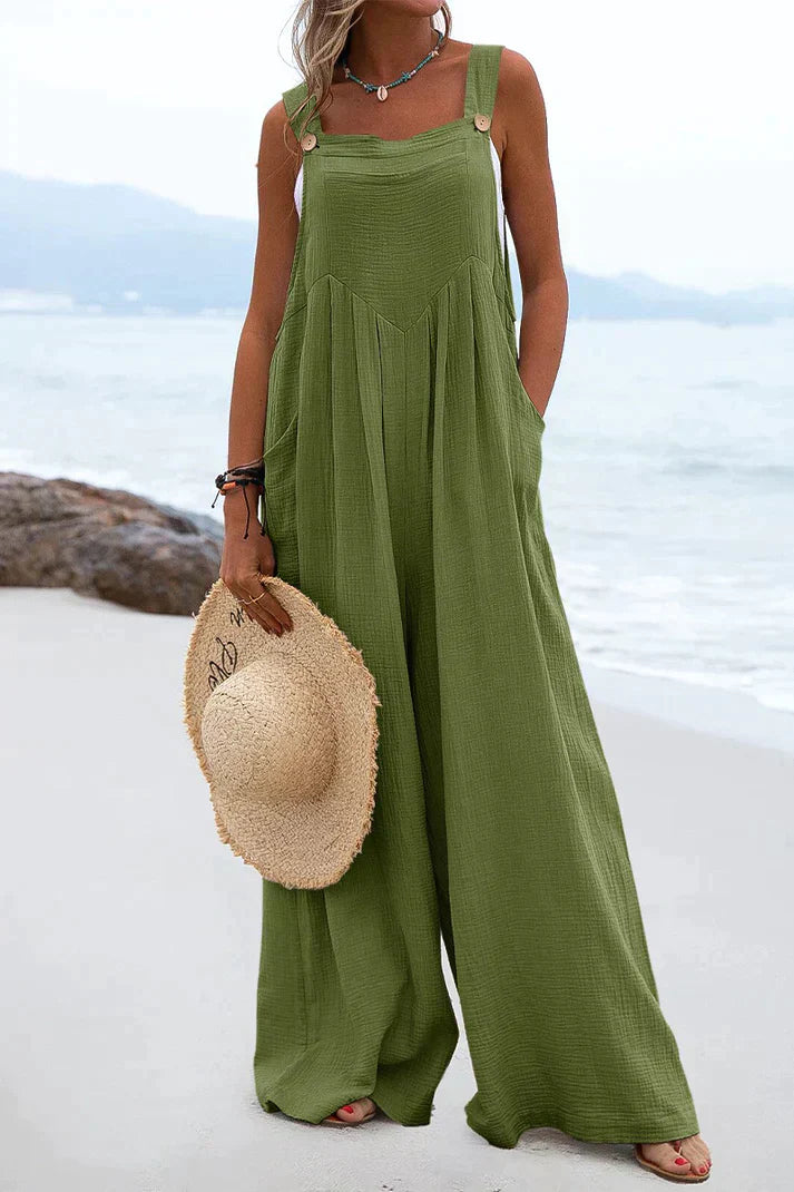 Noor Amani | Relaxed Wide Leg Summer Jumpsuit